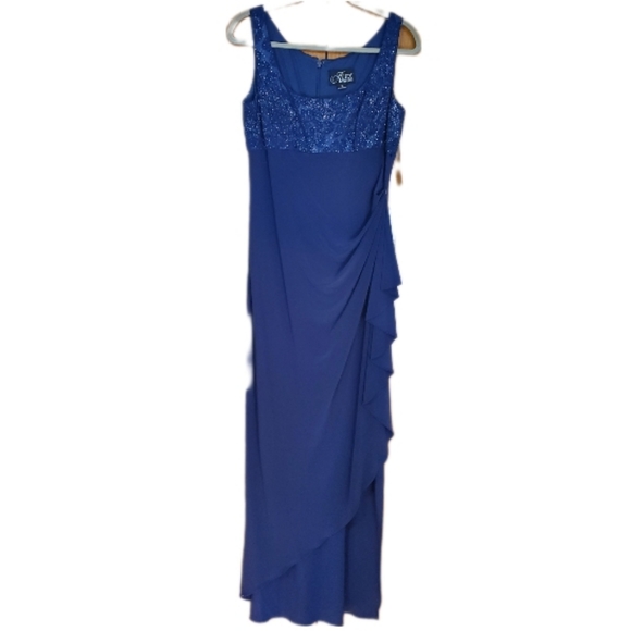 Alex Evenings Dresses Alex Evenings Formal Blue Sparkle Sleeveless